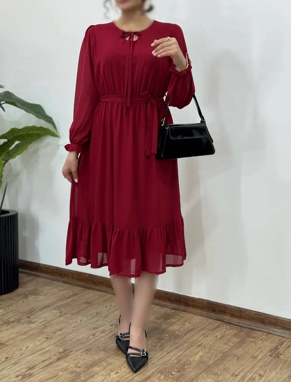 پیراهن حریر کاملیا ویژه یلدا